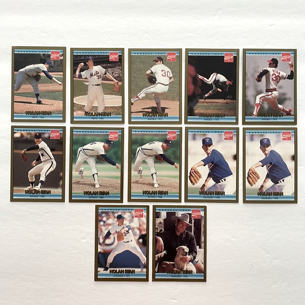Nolan Ryan Career Series - Donruss 1992 Coca Cola‎ Trading Cards